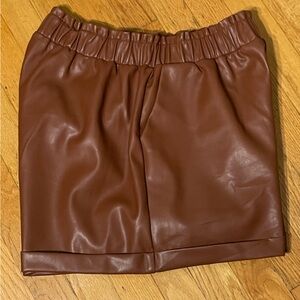 Forever 21 Faux Leather High Shorts